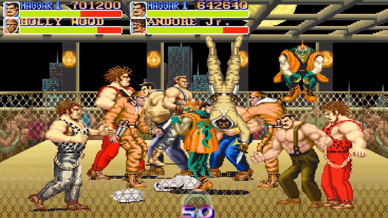 Final Fight -MAD GEAR CITY-  Andore's Cage Clear! HAGGAR