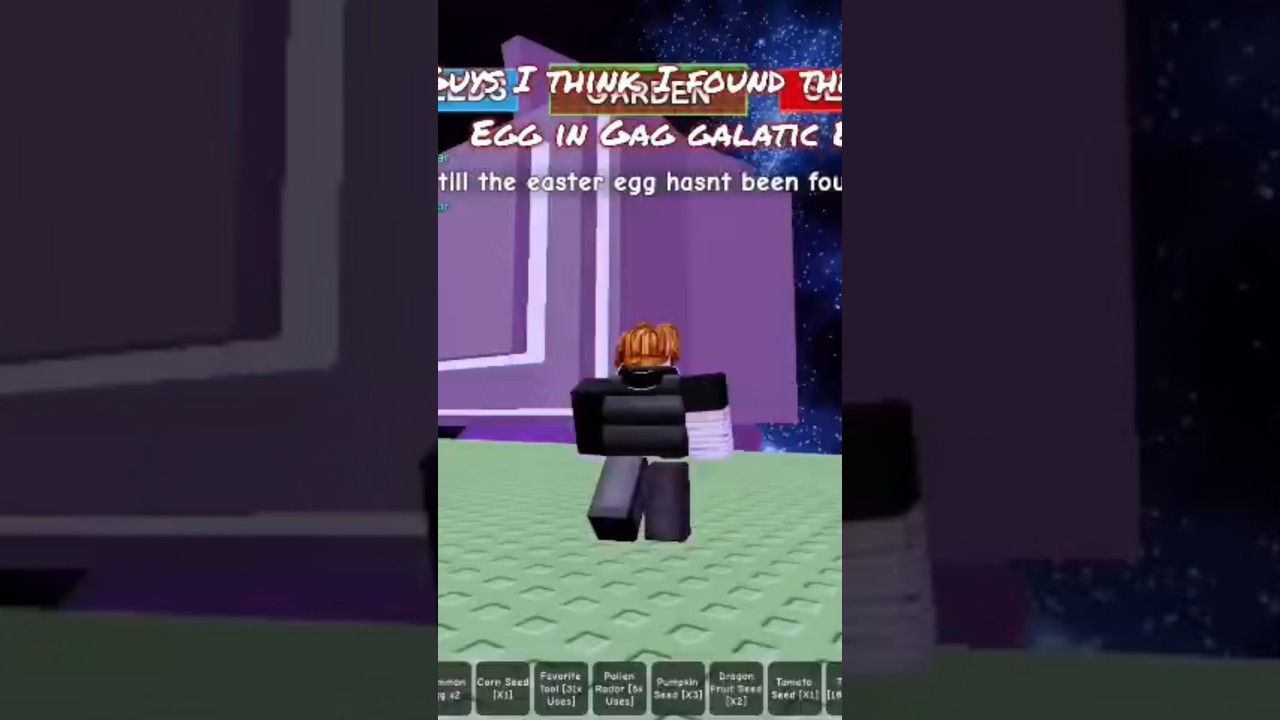 I think I found the Easter egg in the Gag galactic event. #roblox #gag #growagarden #eastereggs