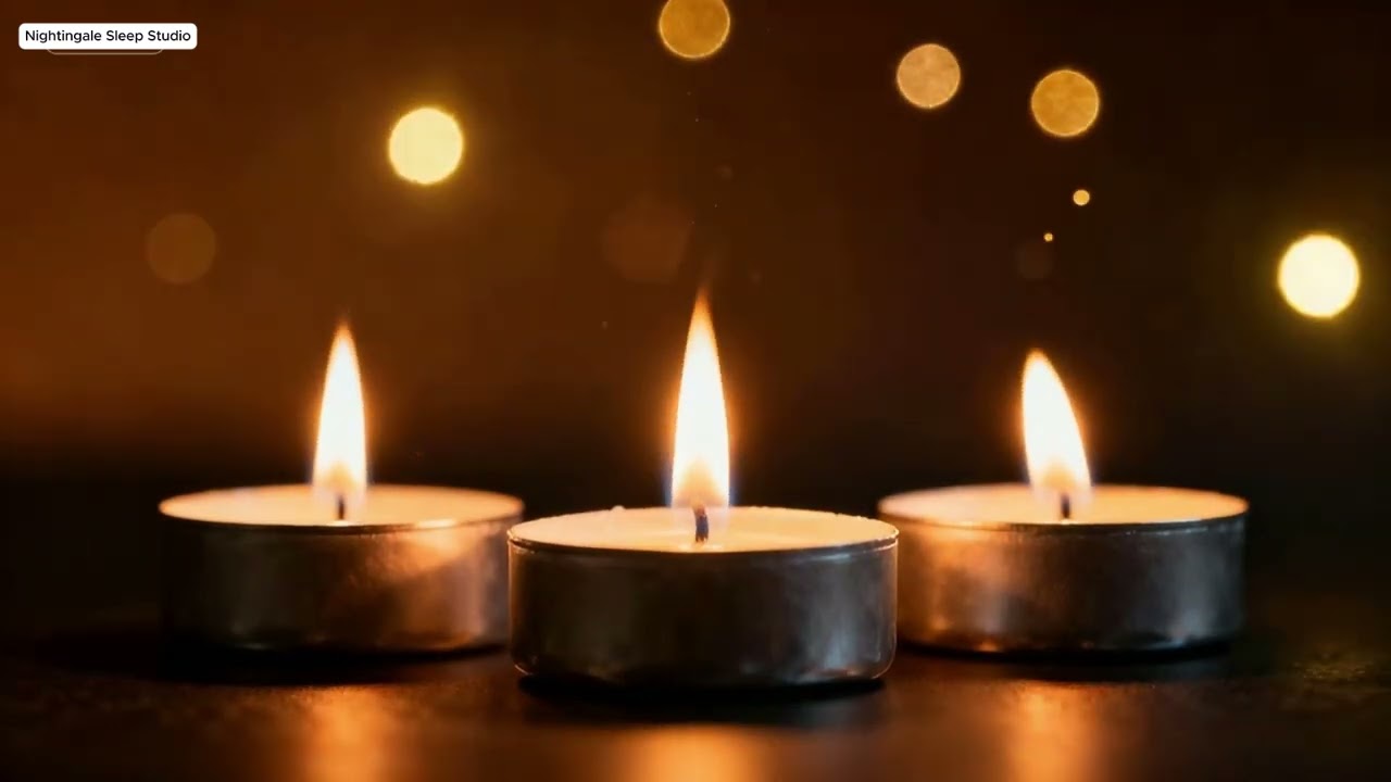 10 Hours Meditation Music 432Hz Nature Flute  Candle Ambience for Deep Sleep, Yoga & Relaxation