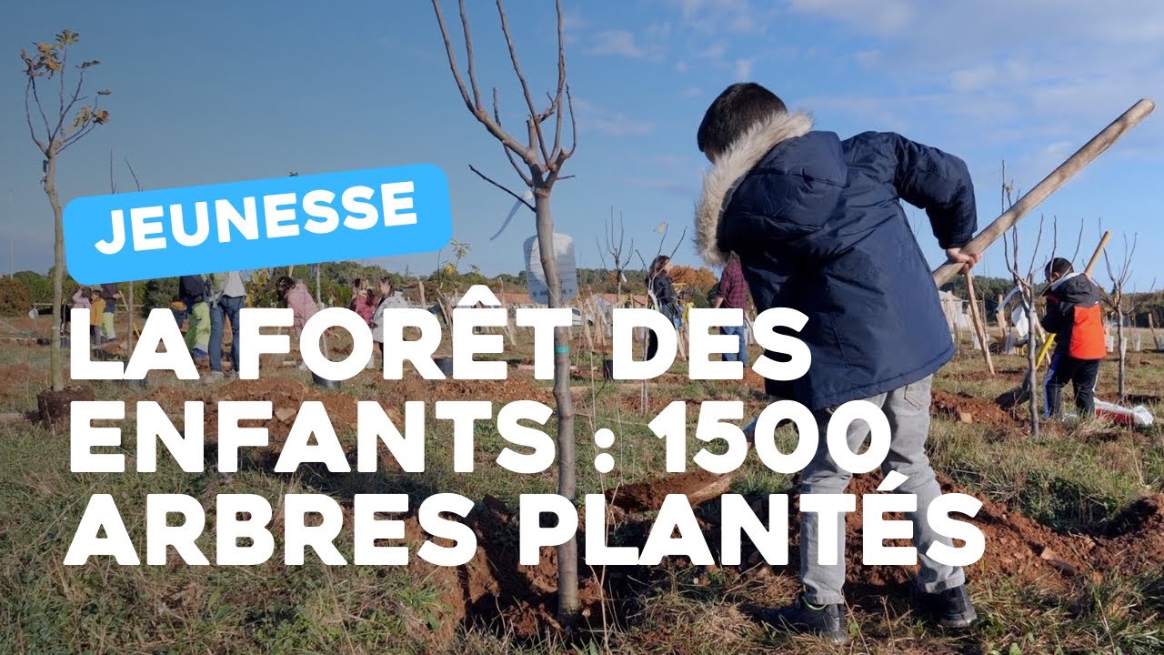 La Forêt des Enfants : 1500 arbres plantés par les élèves Nîmois