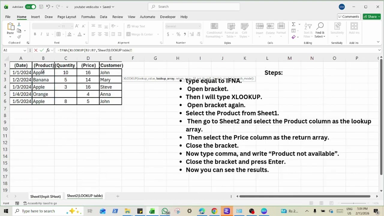 👉 How to Use IFNA Formula in Excel | Beginner Friendly Tutorial