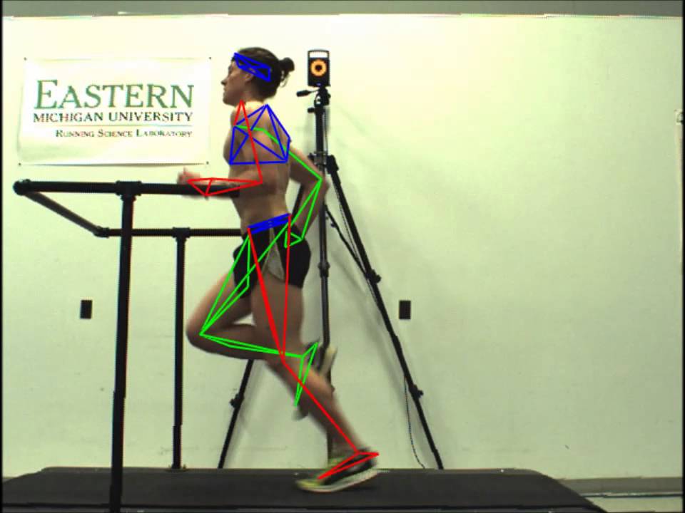 Slow motion running  - side view