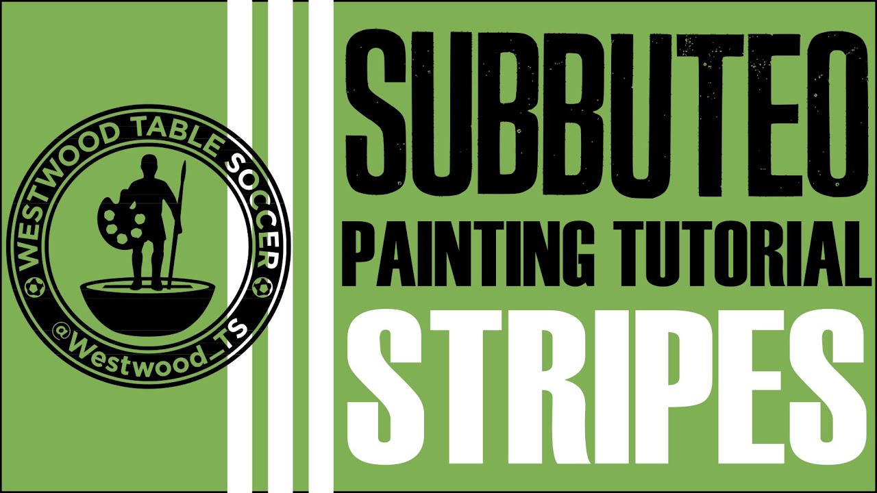 Subbuteo Painting Tutorial Number 1 : Stripes