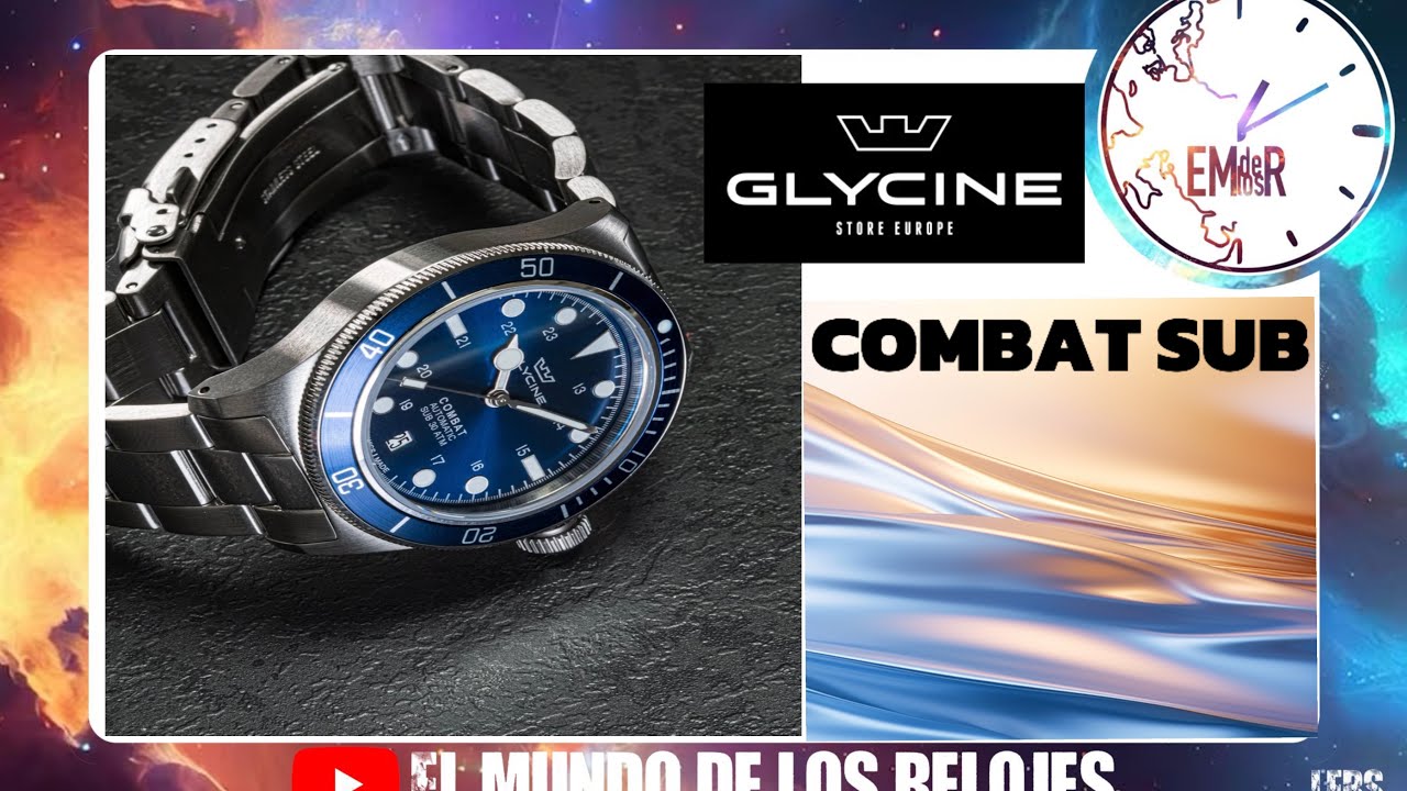 ¡Un RELOJ para aquellos que VALORAN la CALIDAD y la HISTORIA! - GLYCINE COMBAT SUB 39