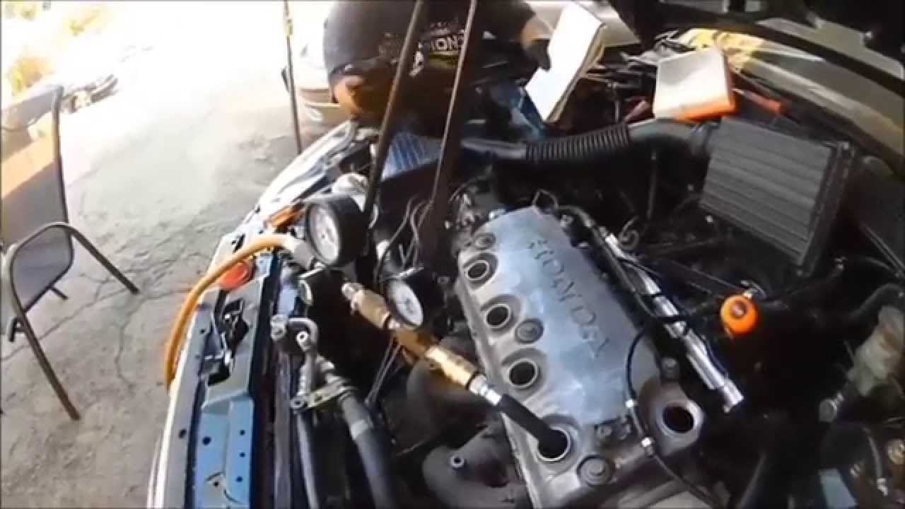 HOW 2 CHECK FOR BAD PISTON RINGS & VALVES W/ A COMPRESSION TESTER & HOME MADE LEAK DOWN TESTER