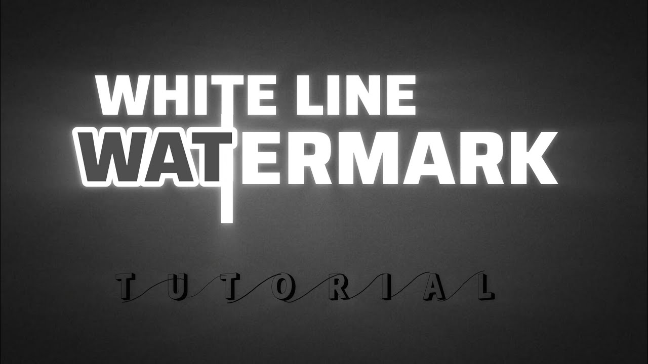 White line watermark tutorial on Capcut 