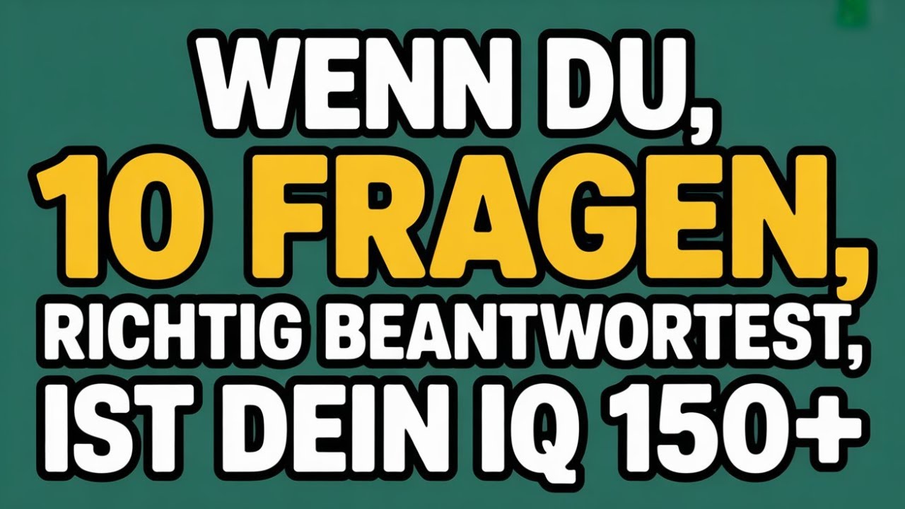 SCHWIERIGES Erwachsenen-Quiz! Die meisten SCHEITERN - Schaffst du es?