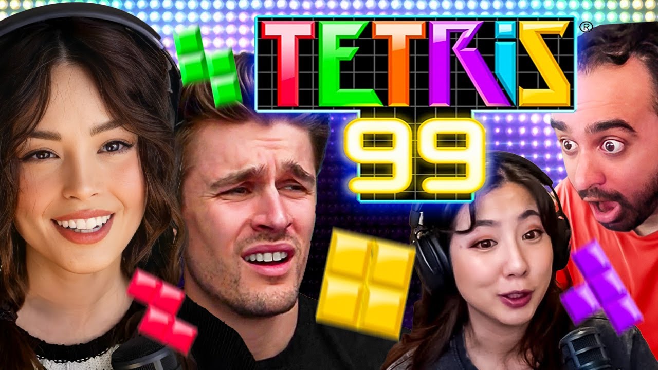 Valkyrae, Ludwig, Squeex & Fuslie Play TETRIS99 | Don't @pressESCpod