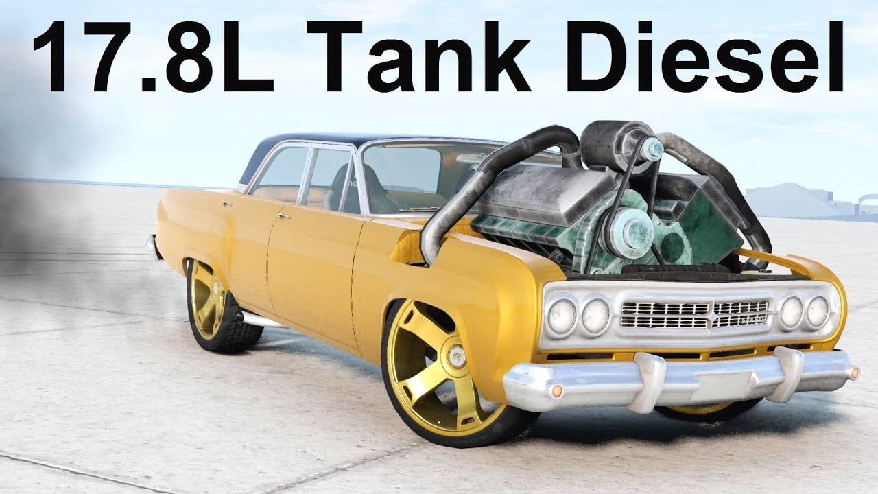 The Tank Diesel Swapped Donk! BeamNG. Drive