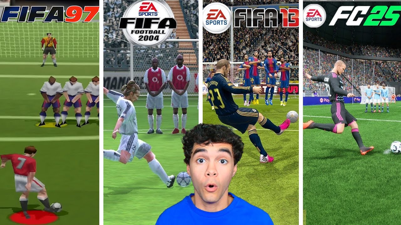 ¡GOL DE FALTA CON BECKHAM EN CADA FIFA!