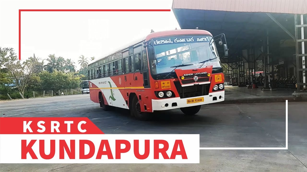 Kundapura KSRTC Bus Station, Udupi District, Karnataka