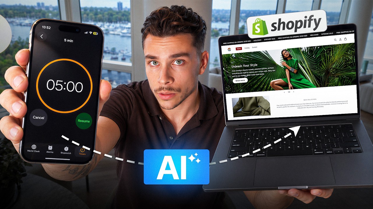 Build a Shopify Store In 5 Minutes With A.I. (2026 Beginner Guide)