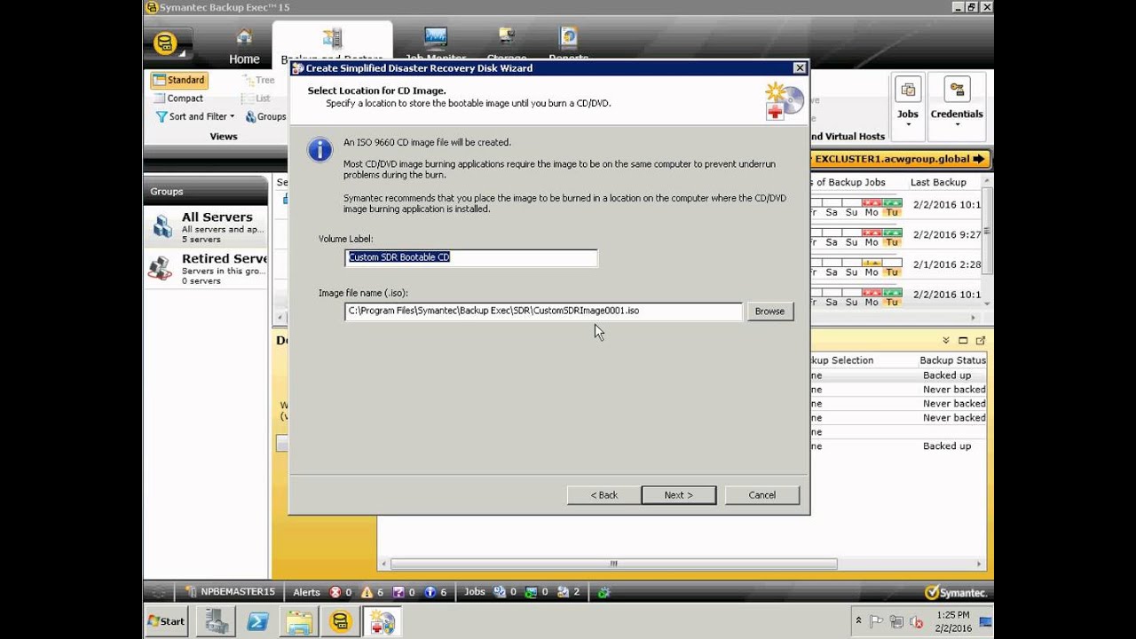 Veritas Backup Exec 15 Simplified Disaster Recovery (SDR) Demonstration