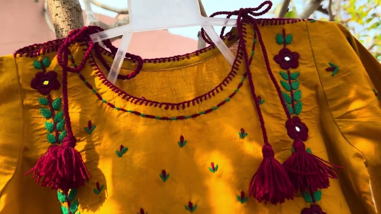 3 year Baby Girl Hand Embroidered Dress Dispatch ♥️