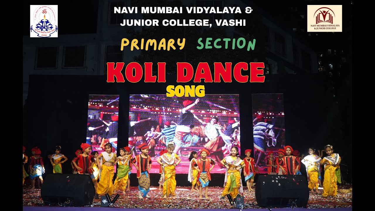 Primary Students Koli Dance | KALARANG 24-25 Celebration | Navi Mumbai Vidyalaya & Jr. College Vashi