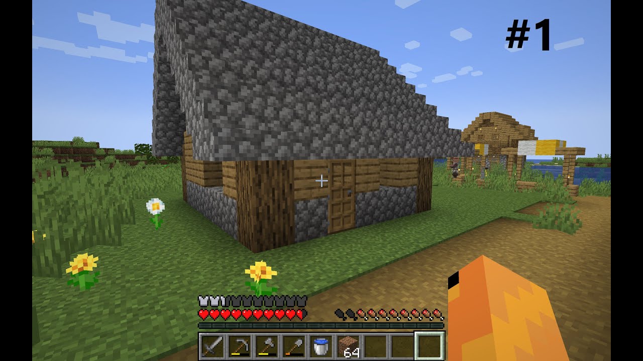 Minecraft video 1 - seikkailua ja talon rakentamista, - 50 tilaajaa spessu.