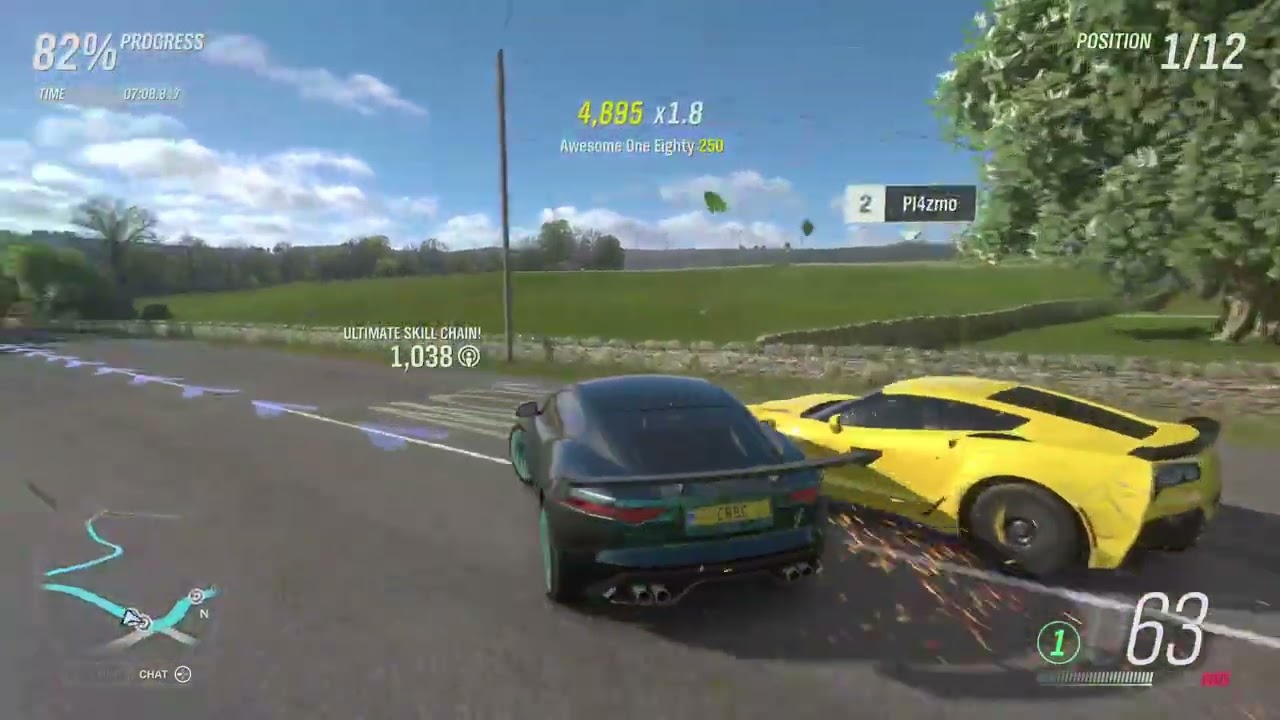 Forza Horizon 4 Gameplay / 2015 Jaguar F-Type R Coupé / 4K