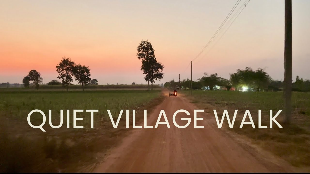 A Quiet Walk Through a Village | Thailand (4K)