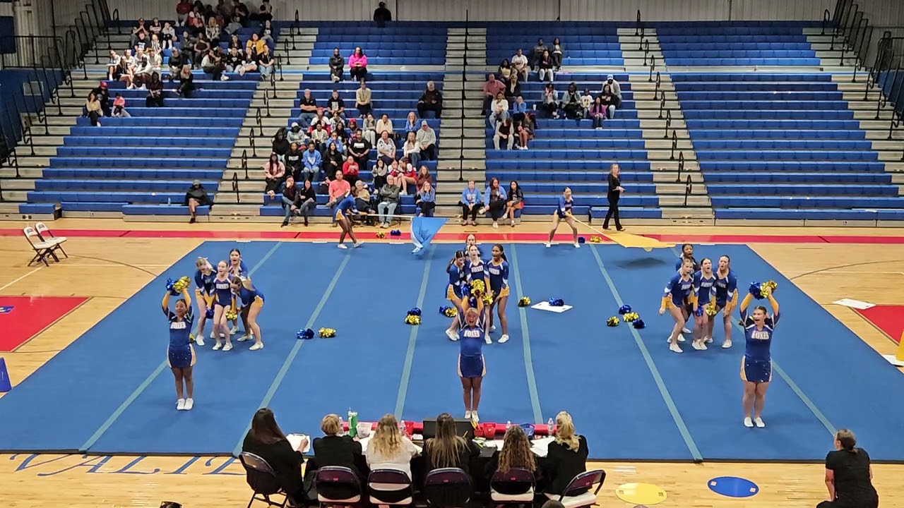 King George High School at Battlefield District Cheer Competition 2024💙💛