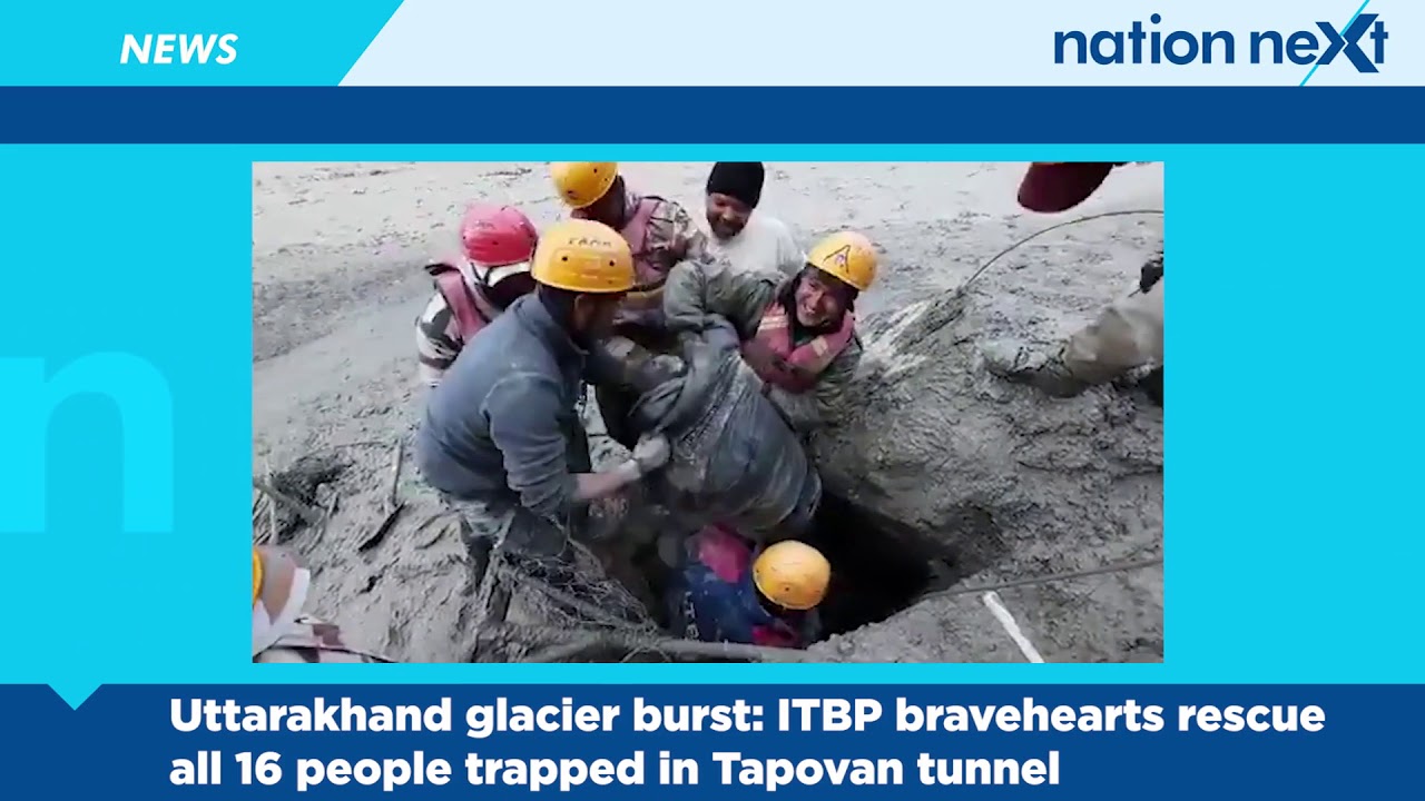 Uttarakhand glacier burst: ITBP bravehearts rescue all 16 people trapped in Tapovan tunnel