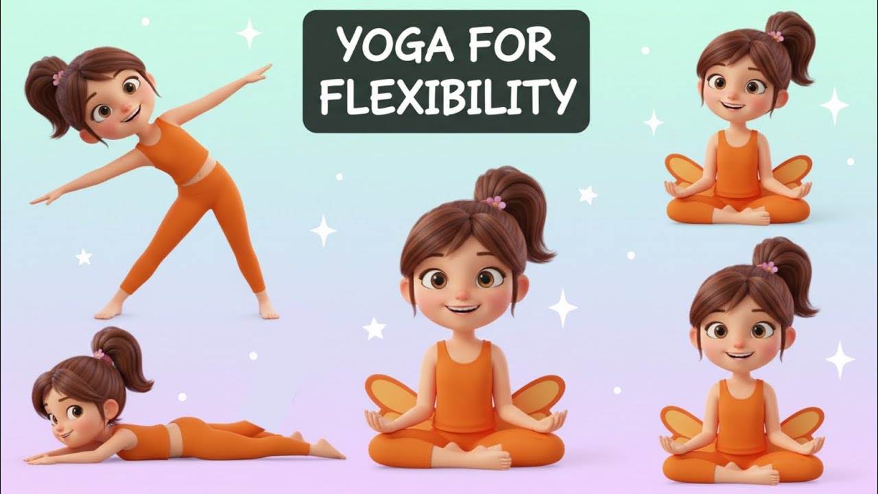 Easy Lying Down Yoga for Kids ✨ Perfect for Flexibility & Relaxation