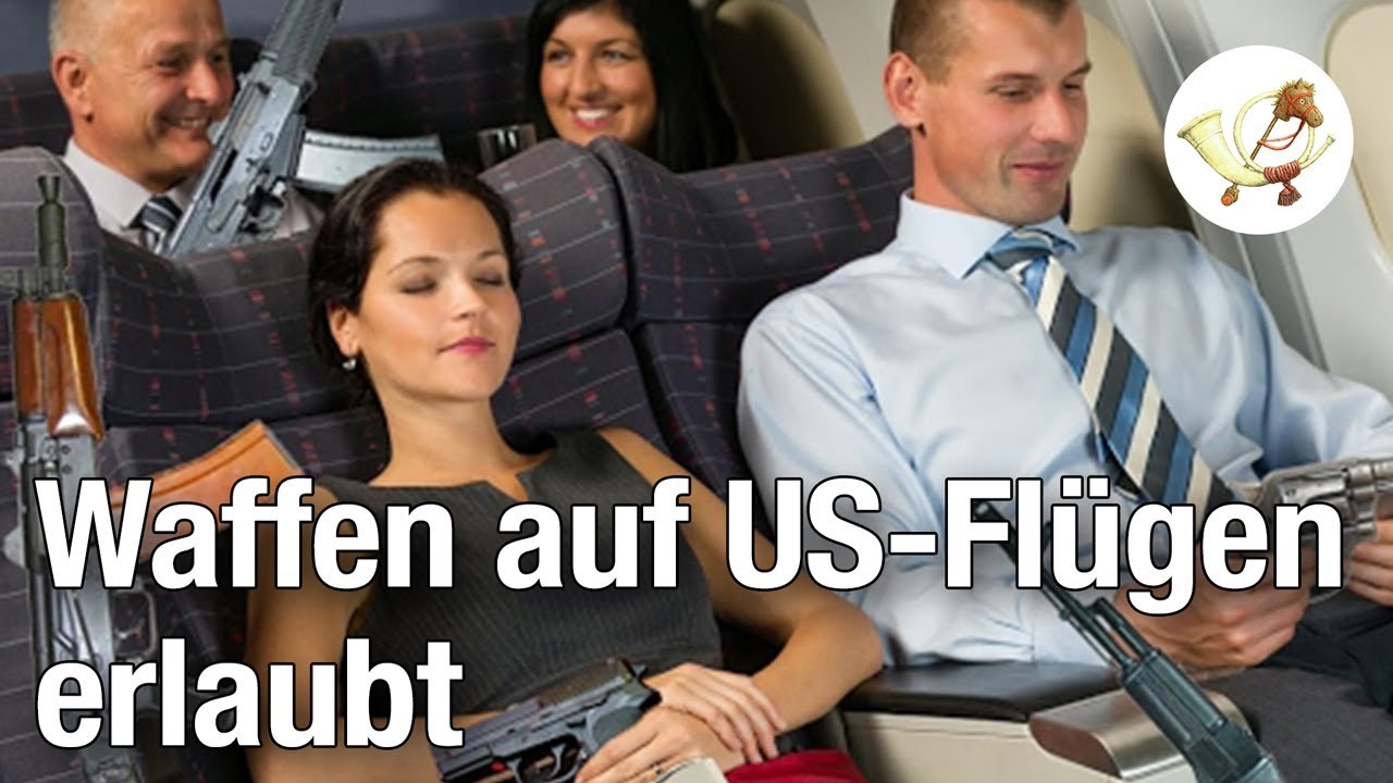 Zum Schutz vor Terroristen: Waffen auf US-Flügen erlaubt [Postillon24]