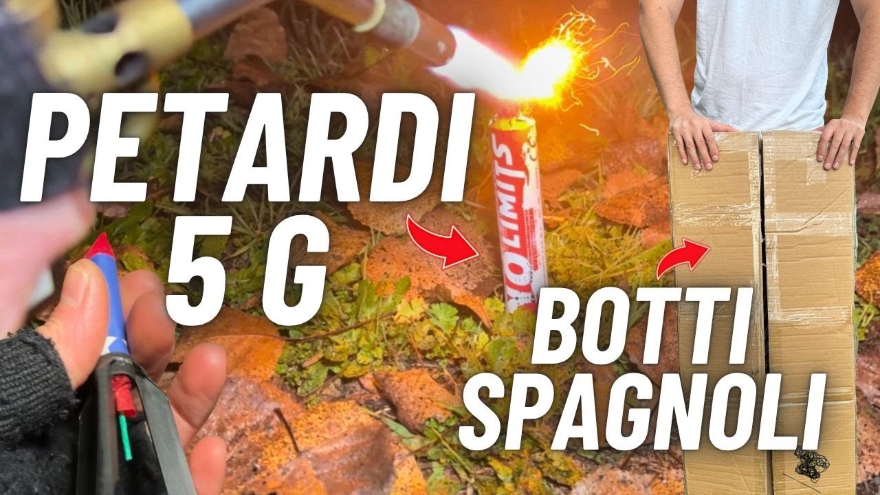 UNBOXING e SPARO di un MAXI CARICO di BOTTI di CAPODANNO SPAGNOLI: Missili Legali e PETARDI da 5g!