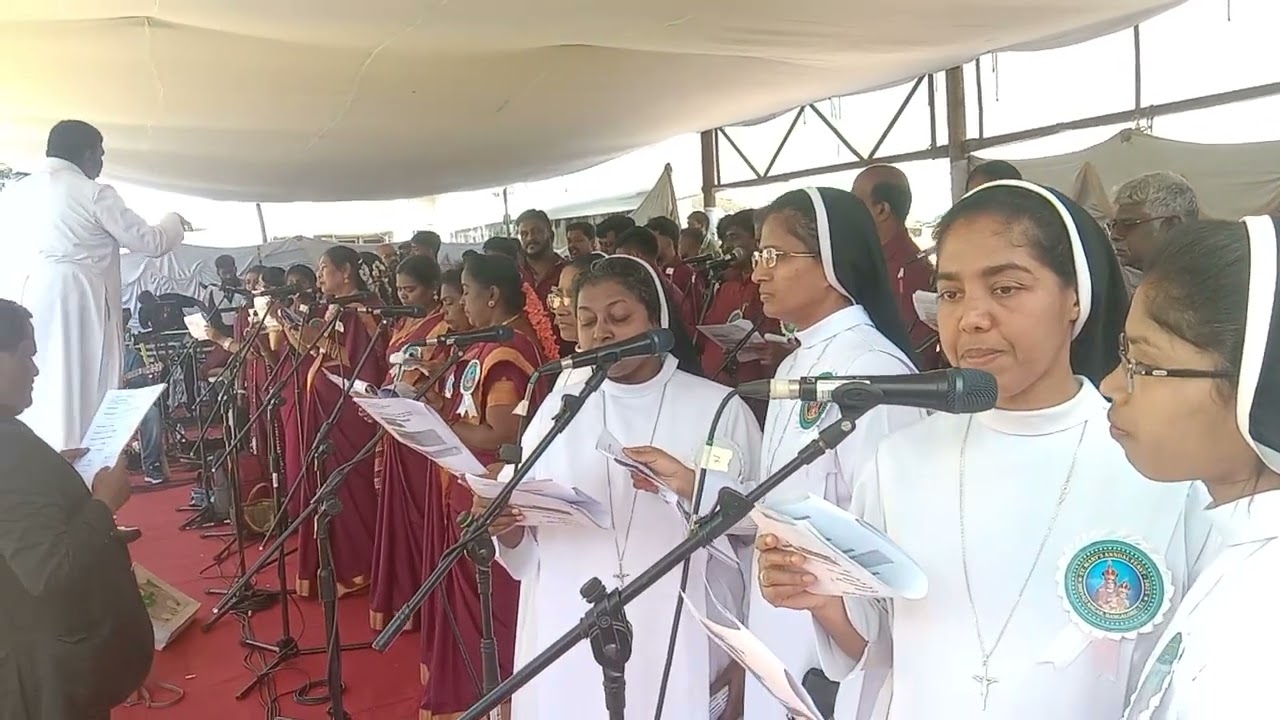  Fr.Roys Tamil Choir group @ Bangalore St. Mary's Basilica Feast/ 08/09/25. Leo Joined in this Choir