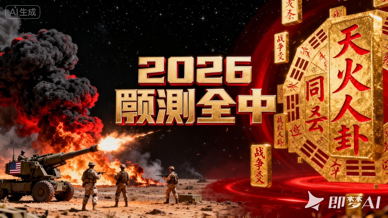 美伊以開戰！2026 預測全中 天火同人卦竟藏戰爭密碼      #美伊以戰爭#天火同人卦#六星連珠#血月#八字命理#伊朗局勢#2026 全球局勢