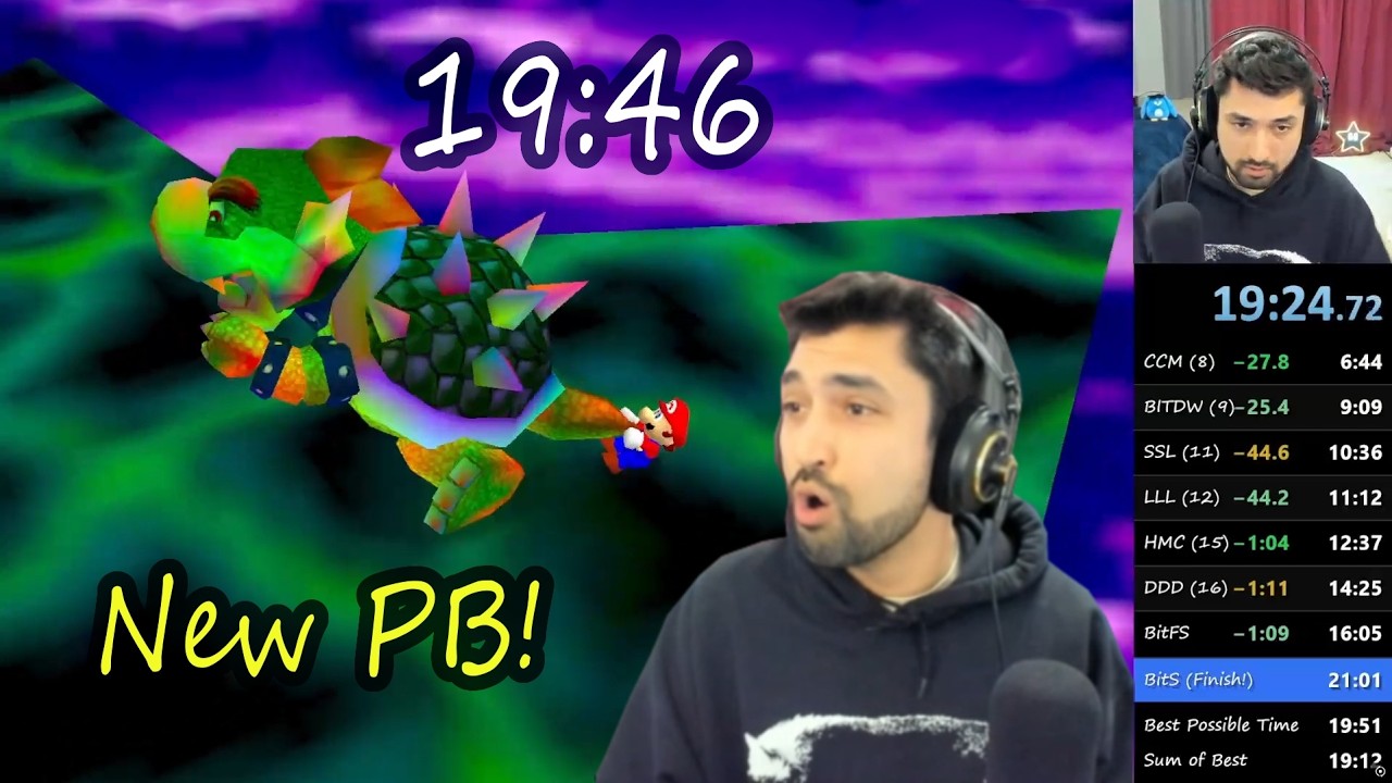 [19:46] New 16 Star PB! | SM64