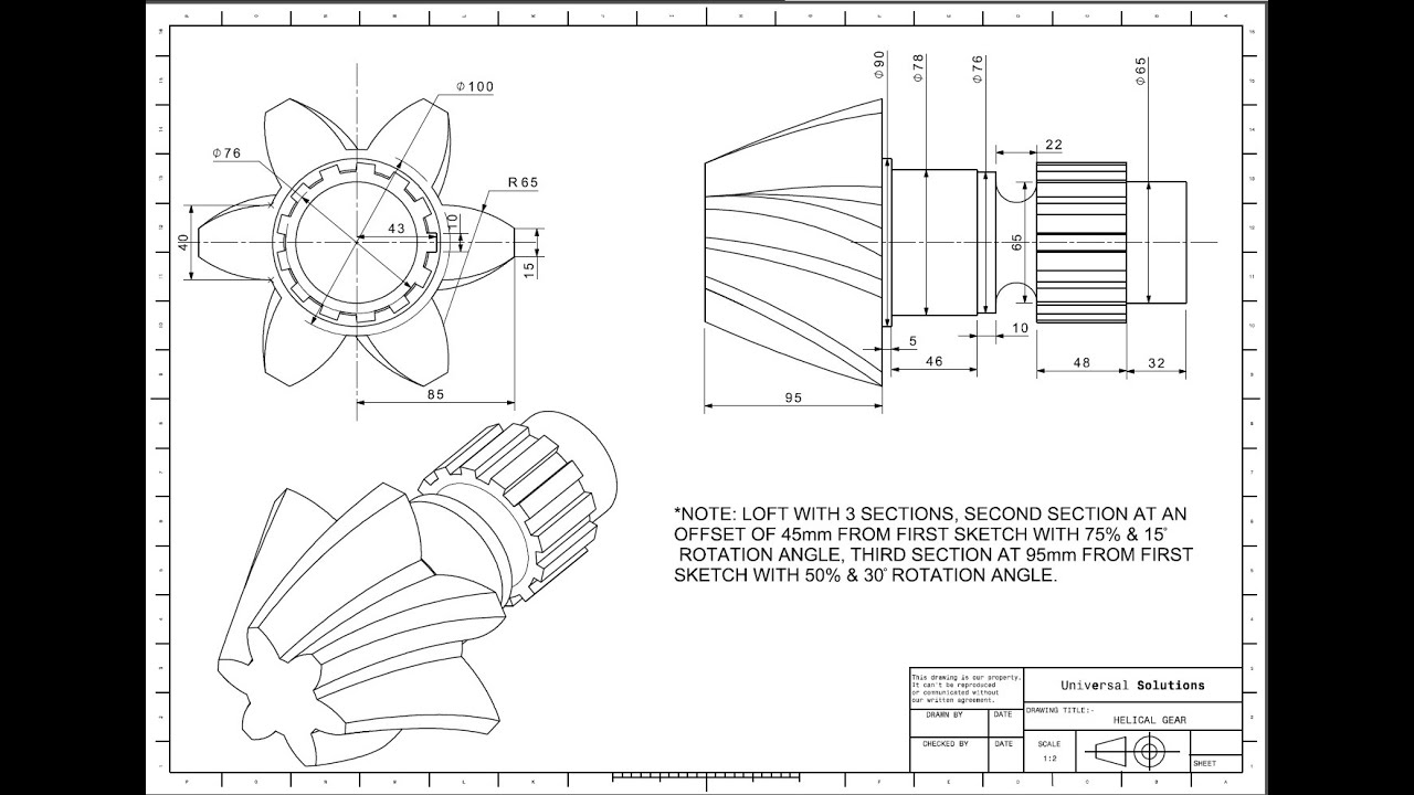 helisel gear Catia