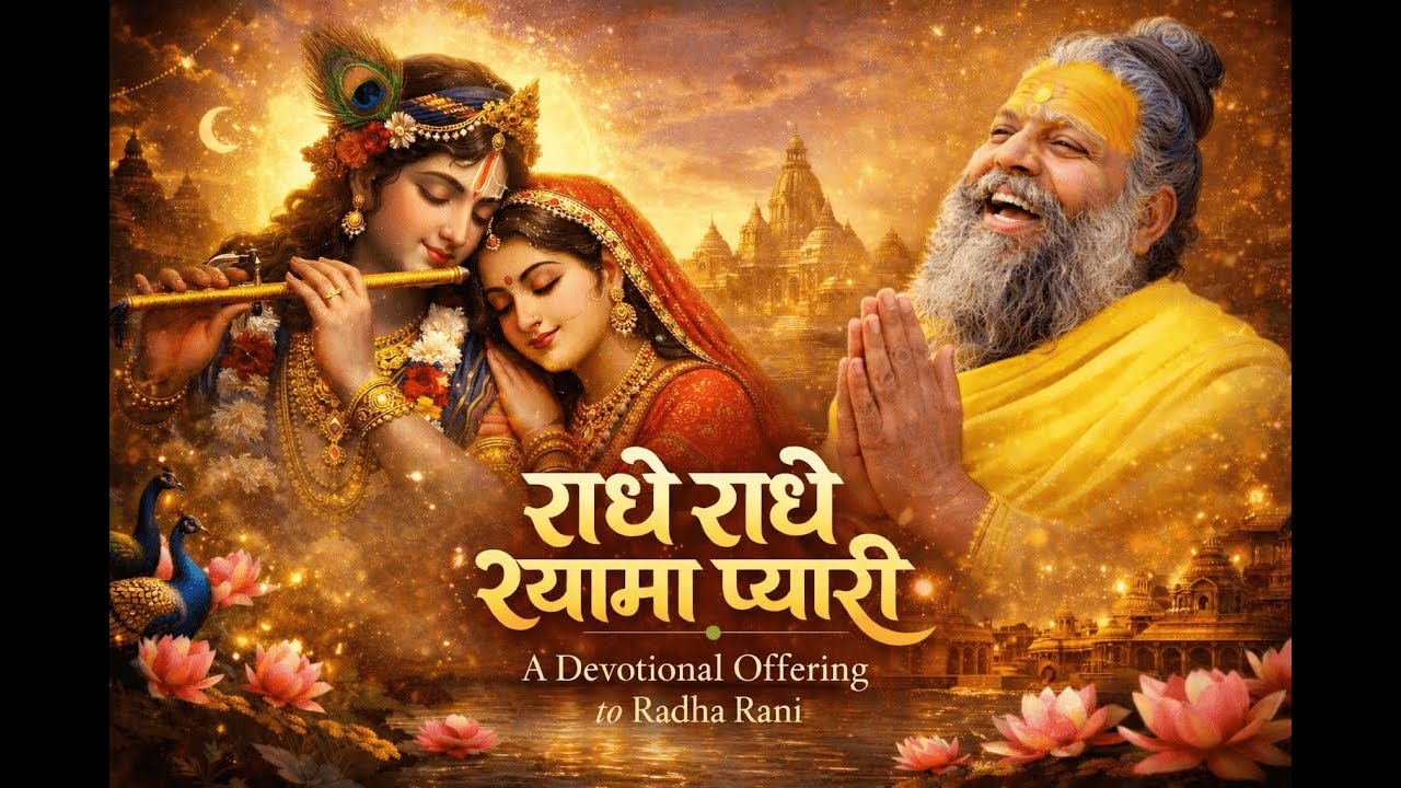 🌸 Radhe Radhe Shyama Pyari 🌸 | Soul-Touching Radha Rani Bhajan | Divine Love of Vrindavan