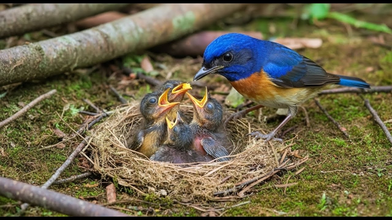 Baby birds in nest - nature's most beautiful secrets !!