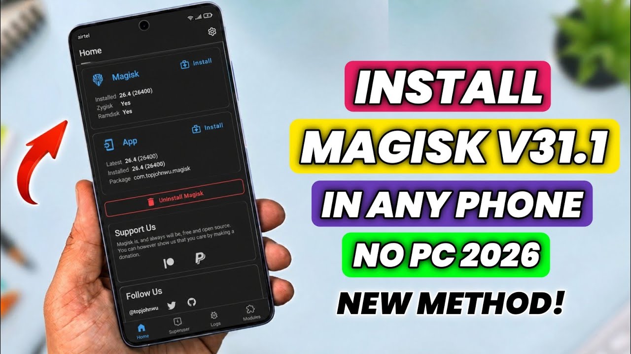 Install Latest Magisk  In Android 16 | How to Install Magisk In Any Phone