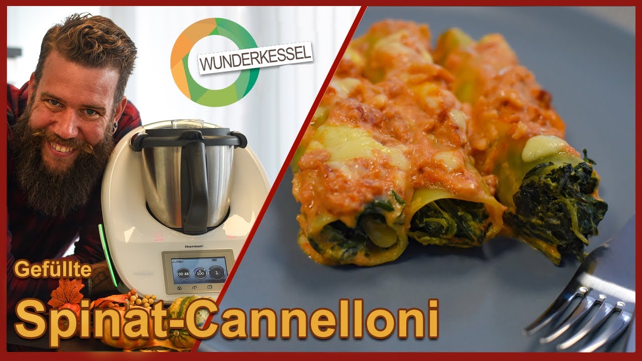 Cannelloni mit Spinat - Thermomix Rezepte aus dem Wunderkessel