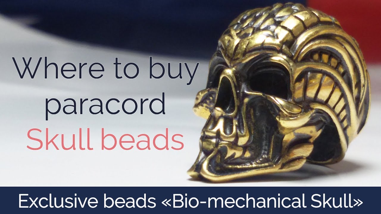 Where to buy paracord skull beads by «Paracord&Bead»