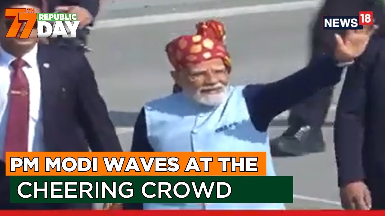 Republic Day 2026: PM Modi Greets Cheering Crowds On Kartavya Path As Parade Concludes | News18