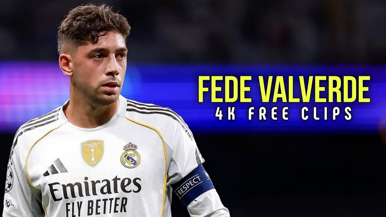 Federico Valverde • 4K Free Clips • Clips for edits • Upscaled • Best Scene Pack • No Watermark