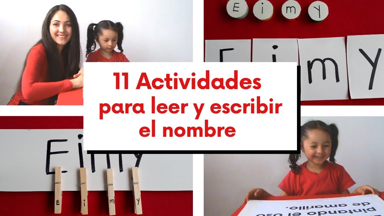11 ACTIVIDADES DIVERTIDAS PARA APRENDER A LEER Y ESCRIBIR EL NOMBRE