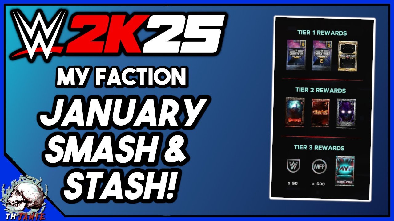 JANUARY SMASH & STASH! WWE 2K25 MyFaction LIVE!