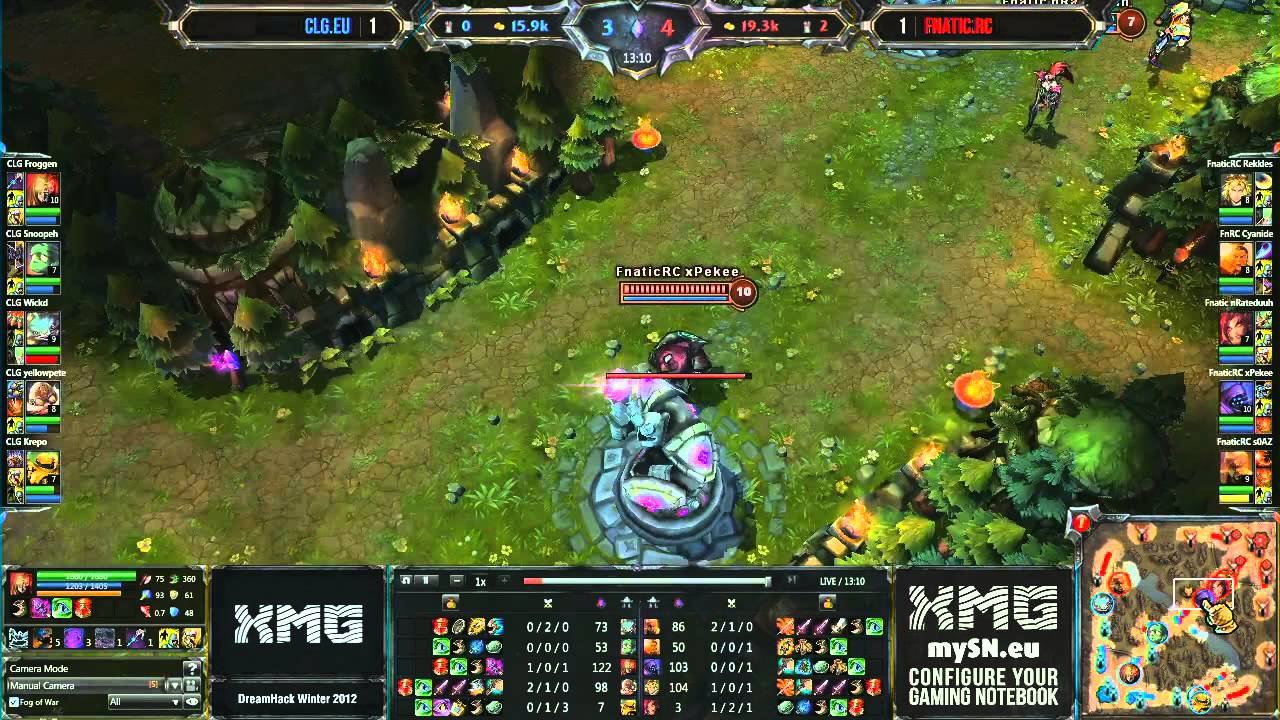 LoL Dreamhack CLG.EU vs Fnatic.RaidCall (Game 3)[Finals]