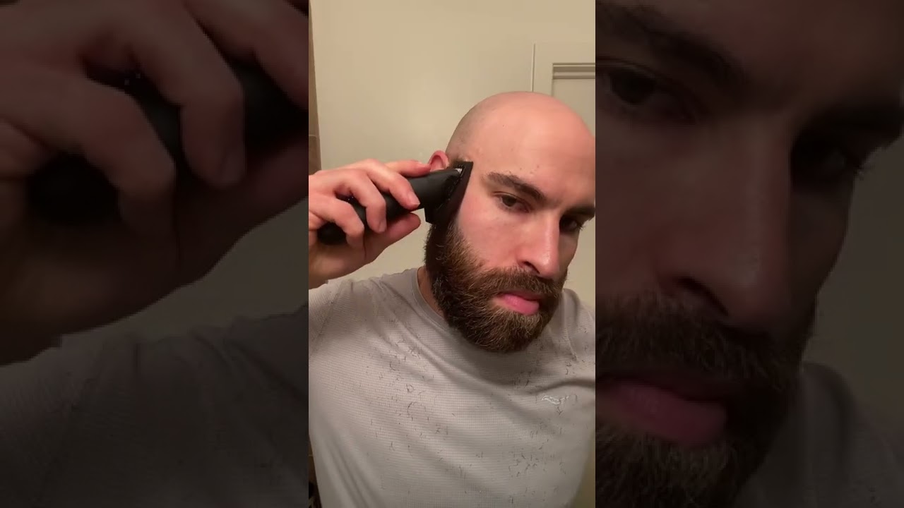Pube Trimmer Beard Fade #asmr #beard #haircut #asmrsounds #shorts #grooming #bald #asmrvideo
