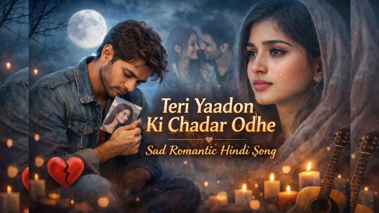 Teri Yaadon Ki Chadar Odhe | Sad Romantic Hindi Song | Heart Touching Love Song|| तेरी यादों की चादर