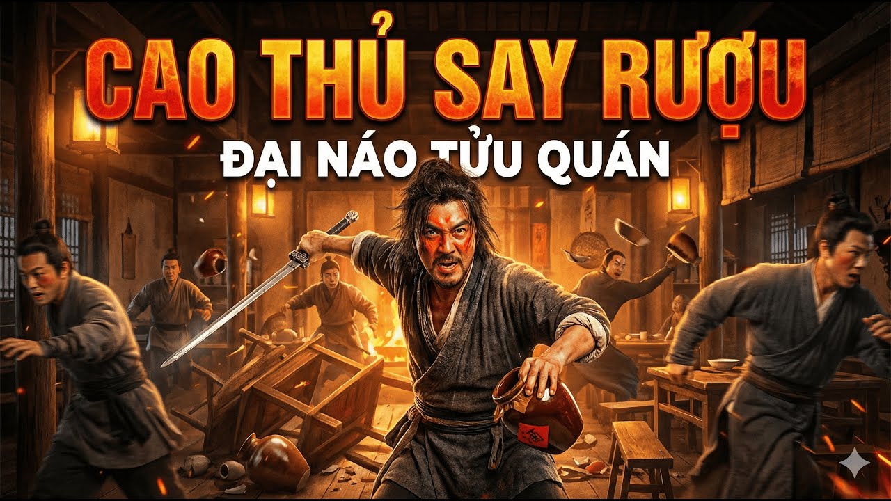 Cao thủ say rượu một mình đại náo tửu quán 🍺⚔️#phimcotrang
