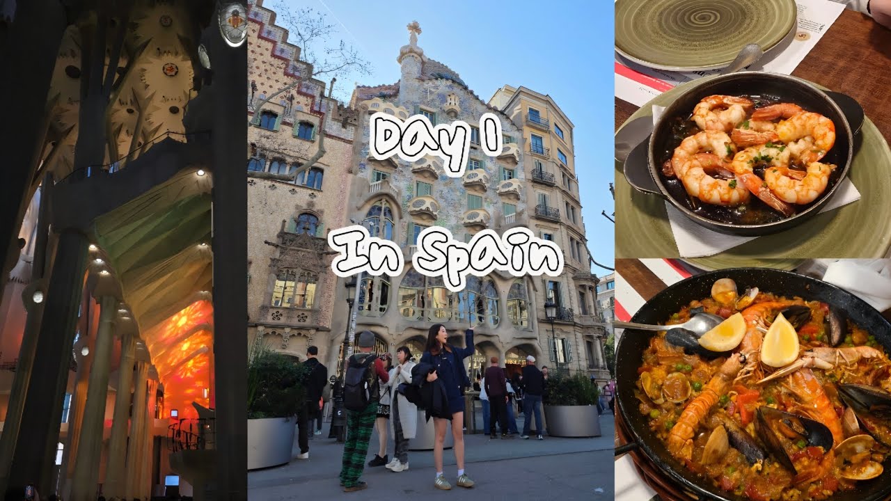 🇪🇸바르셀로나 여행 중 찾은 맛집 그리고...최악의 식당... | 사그라다 파밀리아 | 카사 바트요, 카사 밀라 | 스페인 디저트 | 2월 스페인 날씨