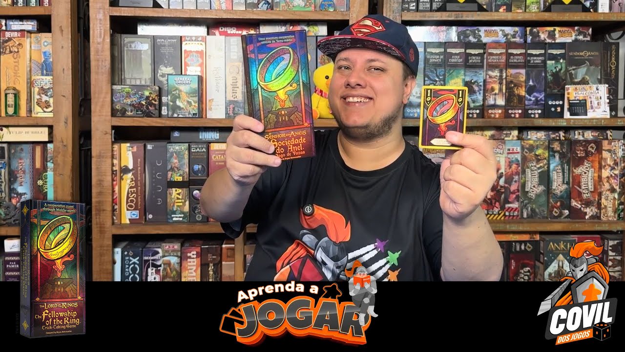 Aprenda a Jogar & Unboxing A Sociedade do Anel O Jogo de Vazas