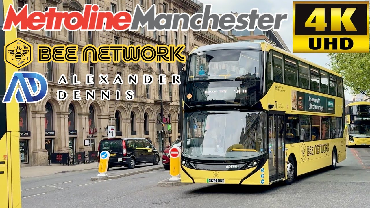 [Metroline Manchester Bee Network: 203 Stockport to Piccadilly via Reddish & Belle Vue] Enviro400 EV