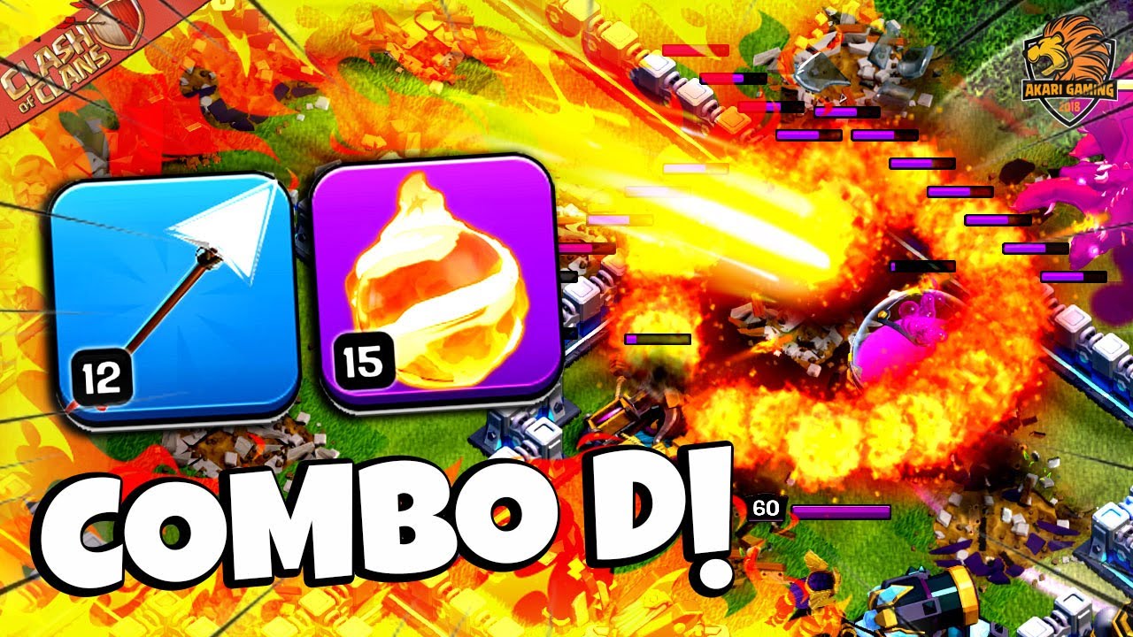 Combo TH11 Hỏa Cầu Đ&aacute;nh 3 Sao Th13 Cực Kỳ Hiệu Quả Clash of clans | Akari Gaming