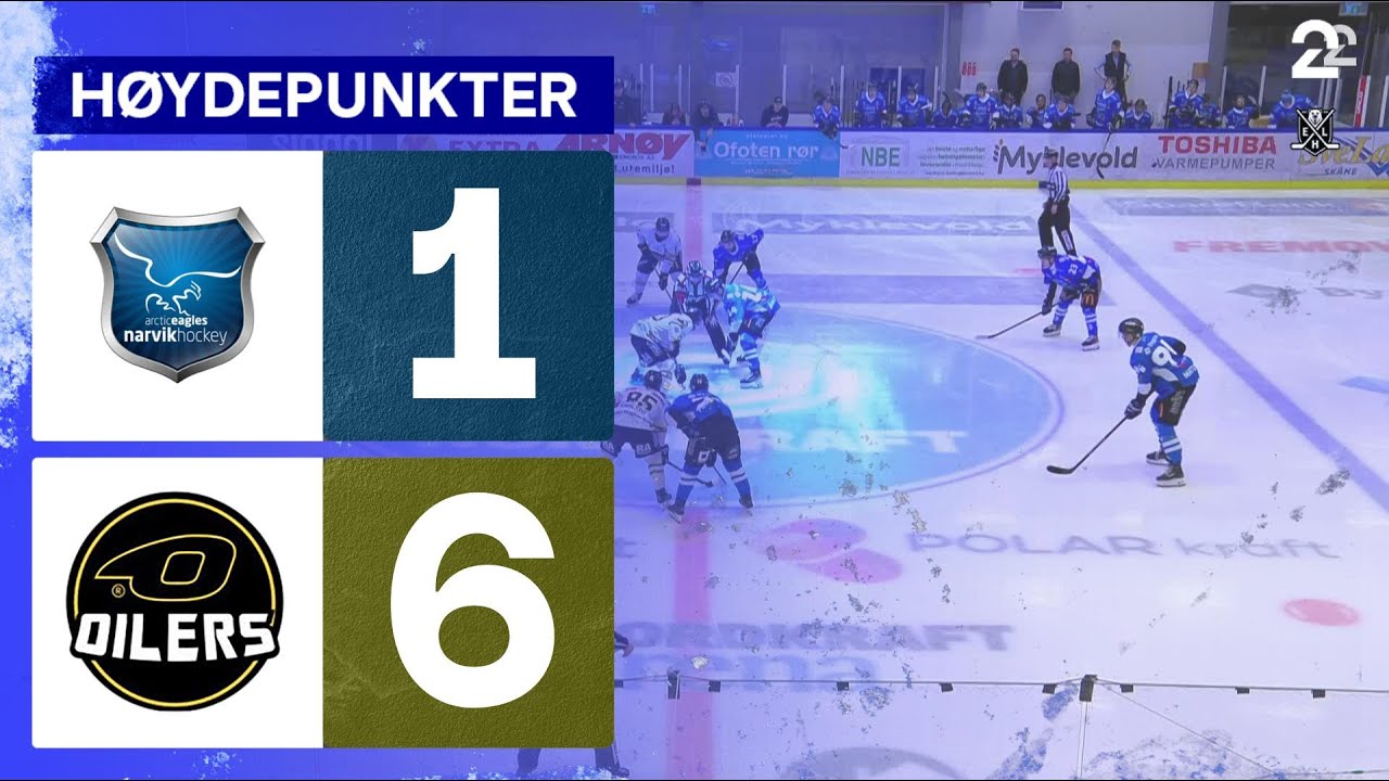 Narvik 1 - 6 Stavanger Oilers - Høydepunkter