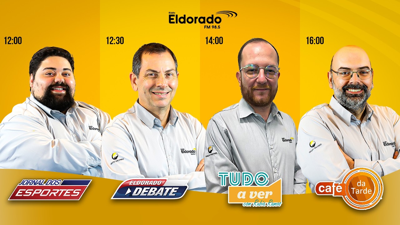 TARDE ELDORADO: Jornal dos Esportes, Eldorado Debate, Tudo a Ver e Café da Tarde 06/03/2026